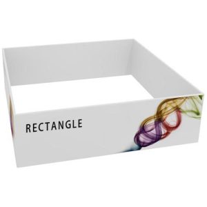Rectangle hanging sign, simple graphic describing above.