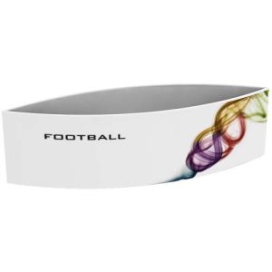 Football shaped hanging sign, simple graphic describing above.